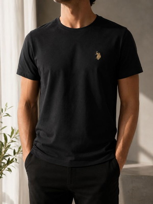 U.S. Polo Assn. men's T-shirt used, black, size XL