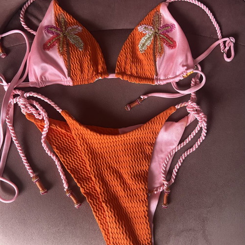 Maaji bikini reversible, like new, size S, pink and orange