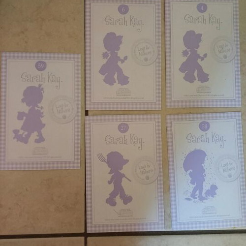 Sarah Kay collectible cards new, love for nature No 4, 6, 27, 58, 59