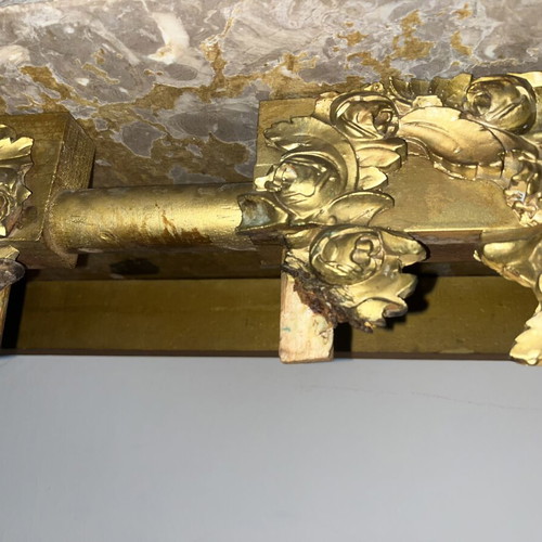 Carved entrance table and mirror, 1960s-70s