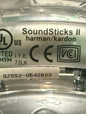 Harman Kardon SoundSticks II σε πολύ καλή κατάσταση ελάχιστα