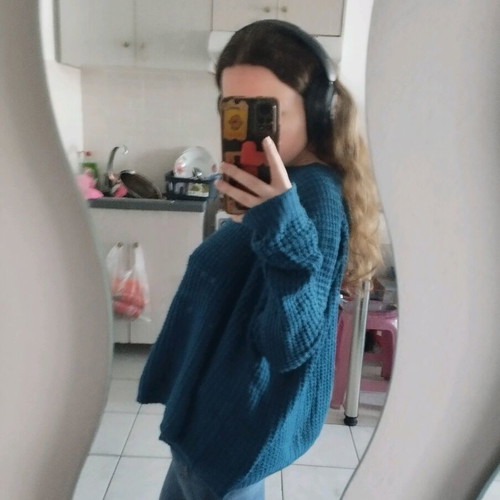 Amisu blue wool sweater like new, size Large
