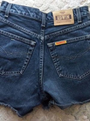 Τζιν σορτς Edwin γυναικείο μεταχειρισμένο, XS, σκούρο μπλε