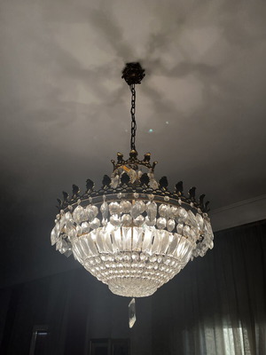 Ceiling light with two wall lamps like new