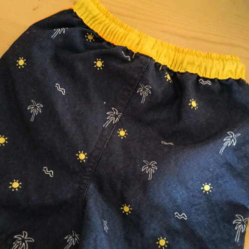 Swimsuit for toddler boy like new, blue and yellow, 18 months