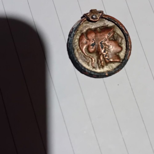 Alexander the Great bronze medallion used
