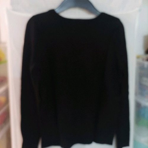 Naf Naf knitted sweater like new with red heart and buttons