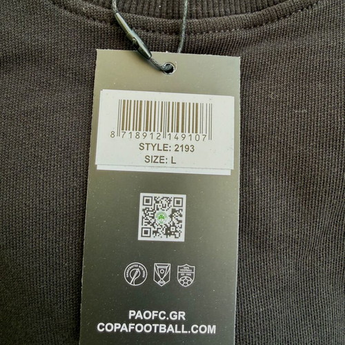 Panathinaikos FC x COPA Football Crewneck Sweatshirt new, size L black/gold