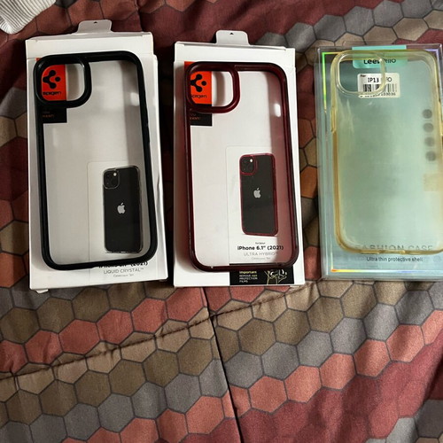 Spigen cases for iPhone 13 like new, hard, 2 pieces