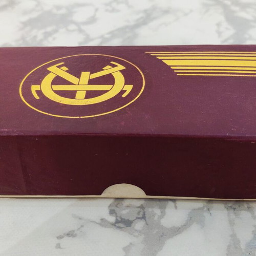 Vintage children's sock paper box used, 1960s