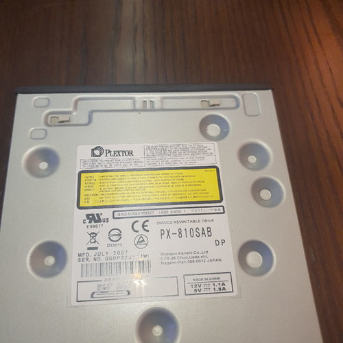 Plextor DVD RW SATA3 used, black