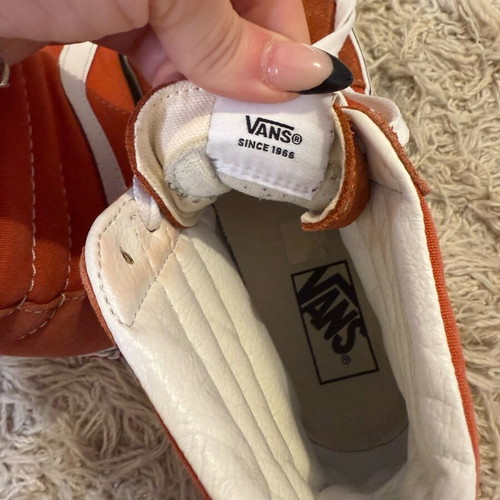 Vans Sk8-Hi sneakers used, orange, size 41