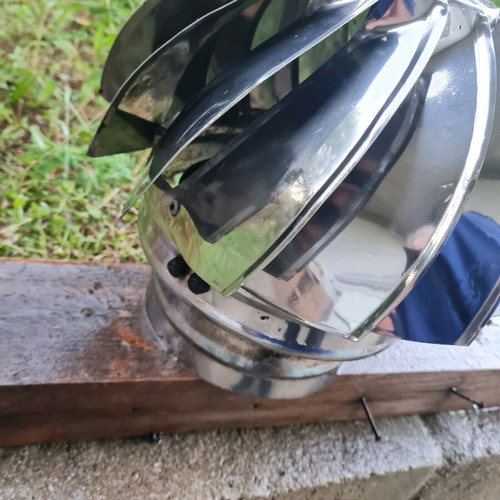 Rotary chimney cap used Ø150 mm stainless steel for wood stove