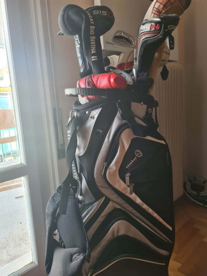 Golf club set 15 pieces with 11 balls like new