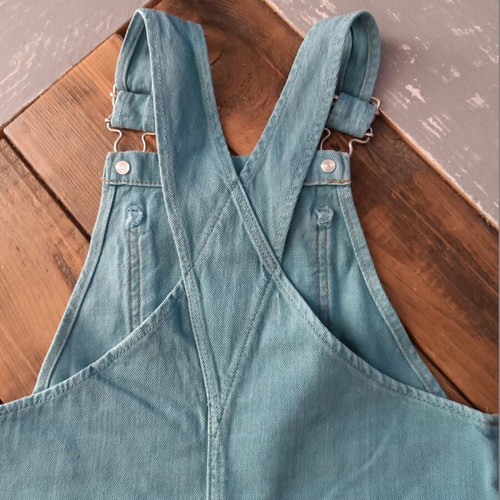 Zara βρεφικό σορτς τζιν με τιράντες σαν καινούργιο, μέγεθος 18-24 μηνών