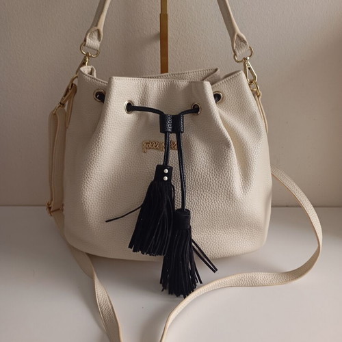 Folli Follie shoulder bag like new, ecru color