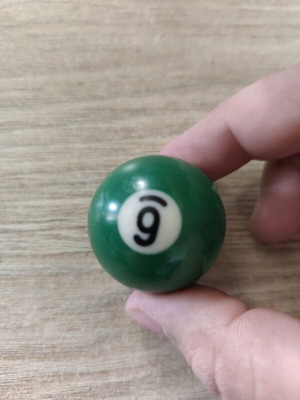 Billiard ball like new, number 6