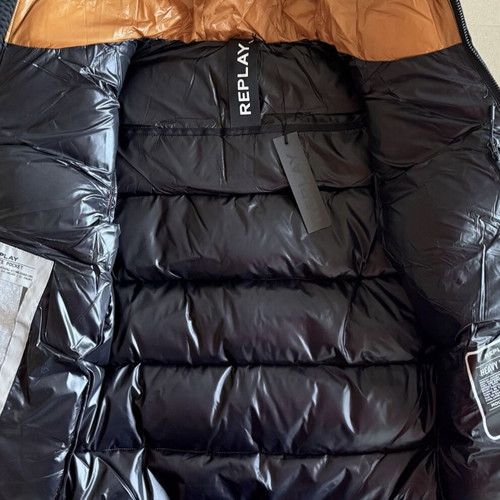 Replay Winter Jacket new men's heavy weight black and orange S/M