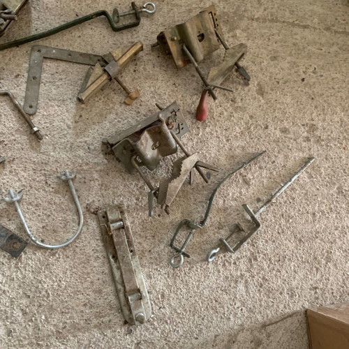 Various iron fittings used for constructions