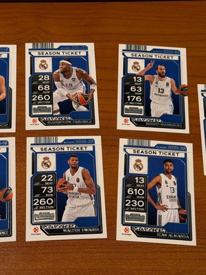 2025-26 Panini Contenders EuroLeague Real Madrid Lot 7 Cards New