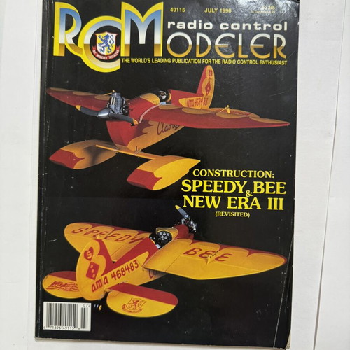 RCM Radio Control Modeler Magazine July 1996 used, vintage