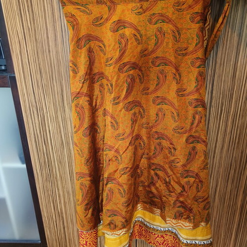Indian silk blend skirt like new, worn both ways, colorful