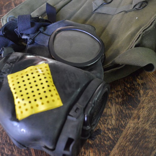 US M17A1 Vietnam War Gas Mask used