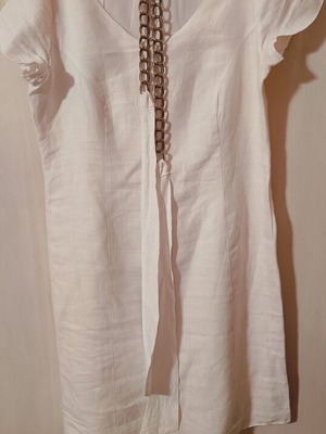 VETO summer dress size 50 like new, white, airy, luxurious