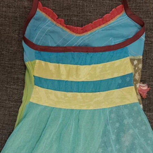 Colorful airy summer top size M like new