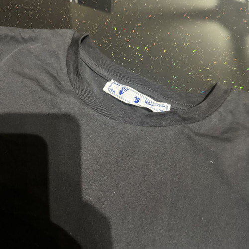 Off-White T-shirt new, unisex size small, black