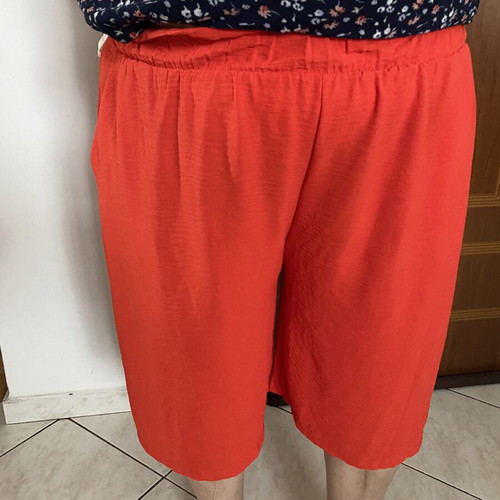 Red short palazzo pants XL, A-Style
