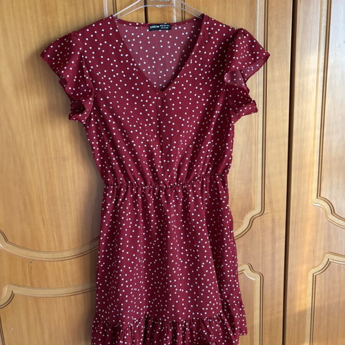 Shein red polka dot dress like new, short, 100% polyester