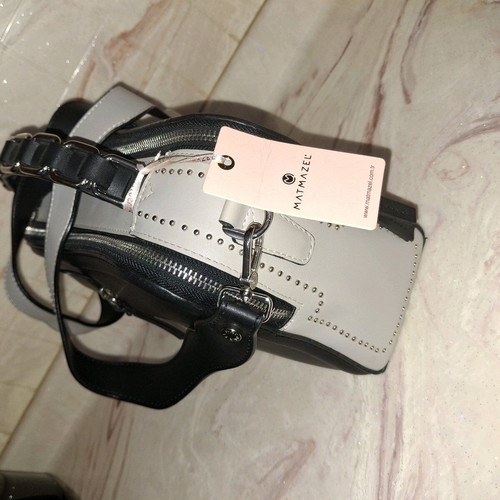 Shoulder bag black and white new