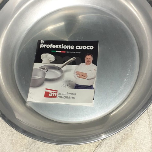 Frying Pan 24 cm Pure Aluminium Made in Italy new