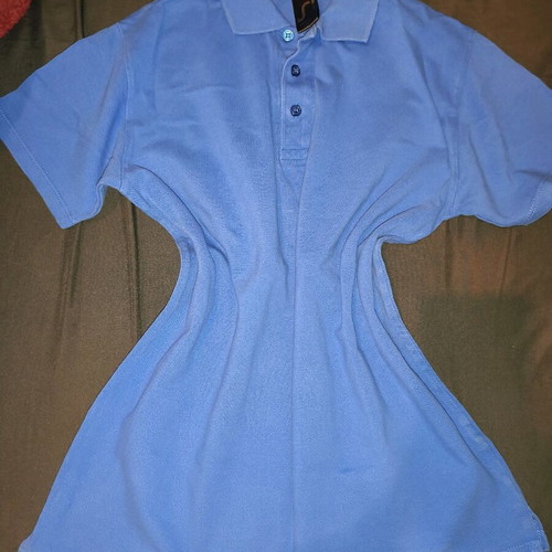 Polo shirt used, blue, size S/L