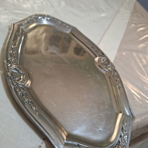 Silver-plated vintage tray like new, 18.5x12.5cm
