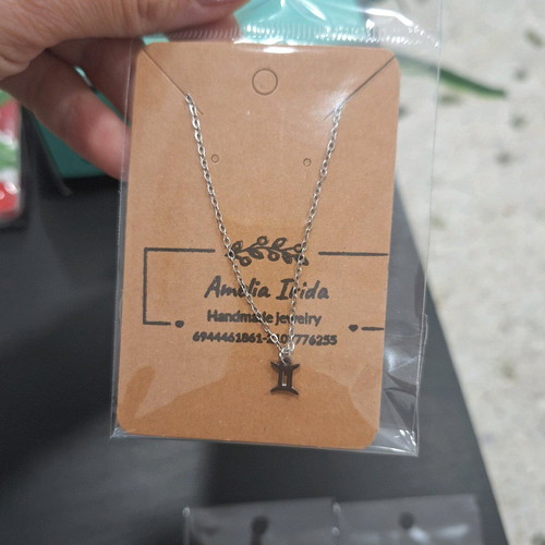 Stainless steel zodiac necklaces new in gold and silver colors