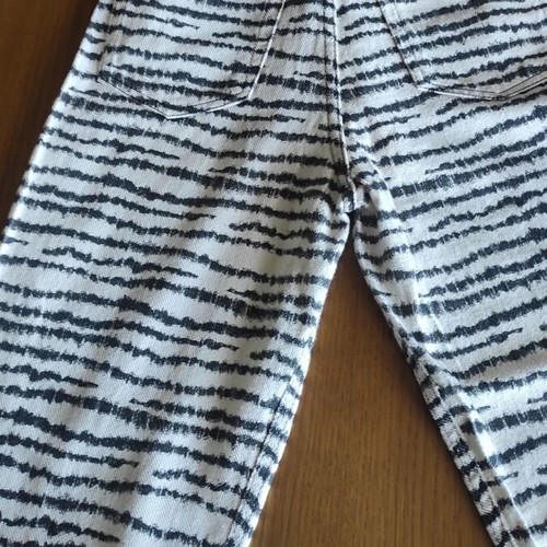 Jean animal print Mango size xs/s like new, crop style