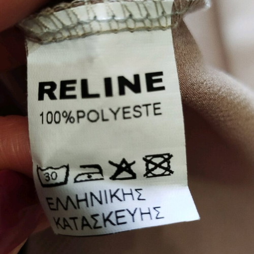 Reline satin top used, salmon color, size M-L