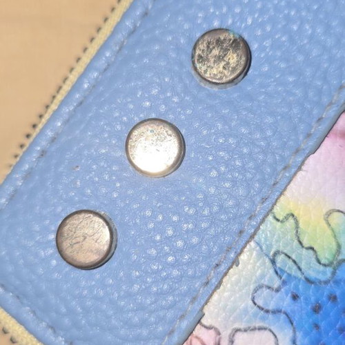 Olivia & Kate wallet used, blue multicolor