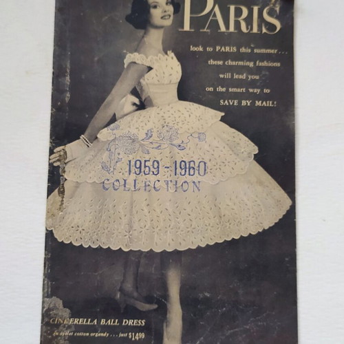 Vintage Paris Collection fashion catalog 1959-1960 used