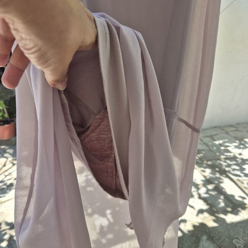 Dress Berska light purple semi-transparent, like new, size XL