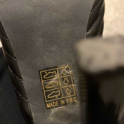 Mia black mules used, size 40