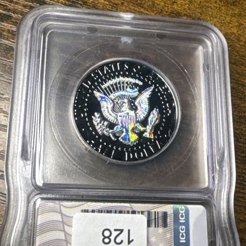 1965 Silver Kennedy Half Dollar Ruthenium & Holo Limited Edition New