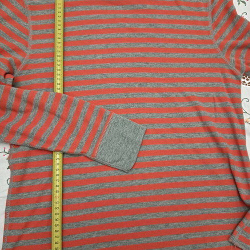 GAP men's long-sleeve spring shirt medium like new, gray orange