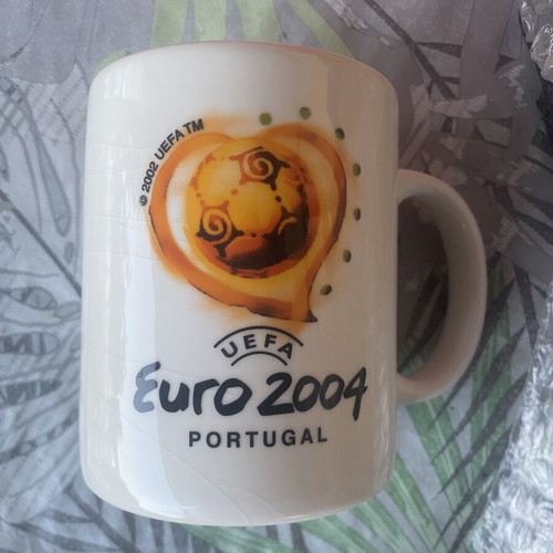 UEFA Euro 2004 ceramic mug, official logo, Portugal