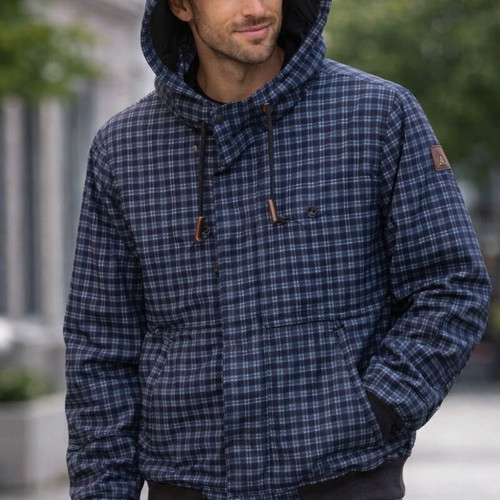 Element Checked Jacket with Hood Like New, Size M/L