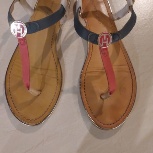 Tommy Hilfiger women's sandal like new, size 40, blue and red