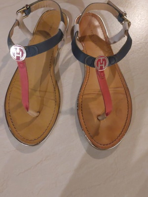 Tommy Hilfiger women's sandal like new, size 40, blue and red