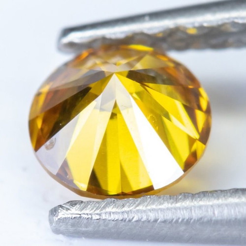 Natural Fancy Deep Orangy Yellow Diamond 0.33 ct IGI Certified new